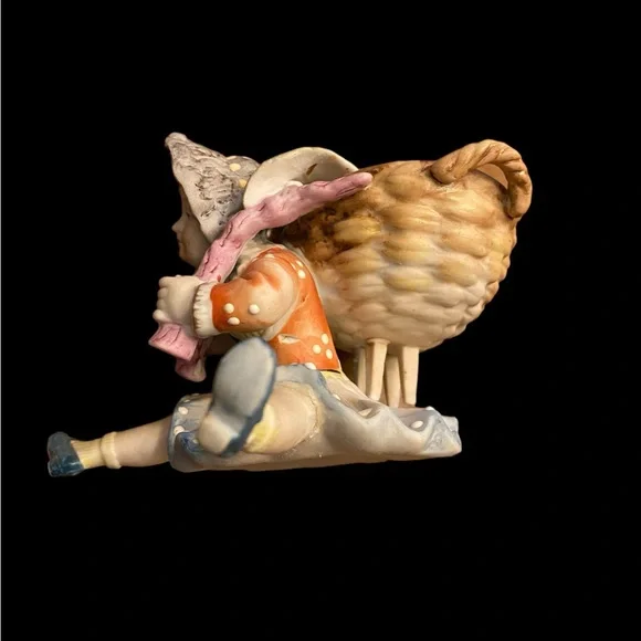 Vintage ceramic figurine planter / trinket holder hand painted in Japan UCAGCO - Picture 3 of 7